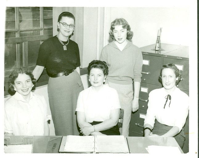 Loretta Steiner, Mrs. Lilly Anderson, Mrs. Mary Derrick, Mrs. Maxine LePenske, Sharon Collins